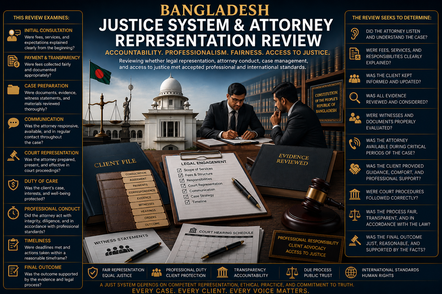 Bangladesh Justice System & Attorney Representation Review
